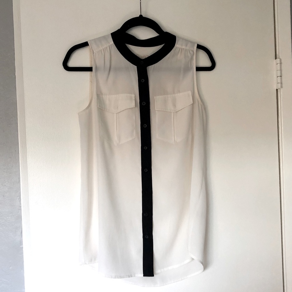 JCrew sleeveless polyester top